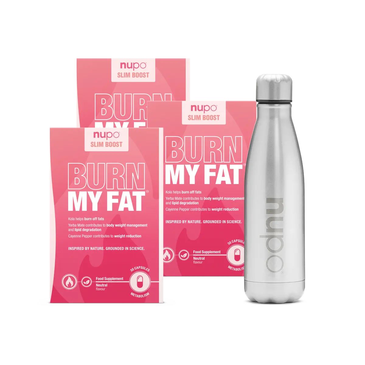 Nupo 3 бр. Slim Boost Изгарянане на мазнини + Бутилка